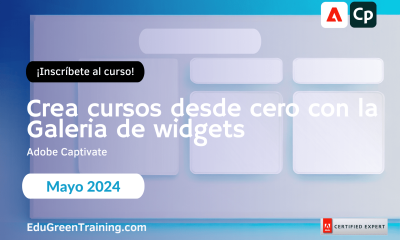 Crea cursos desde cero con Captivate y la galería de widgets