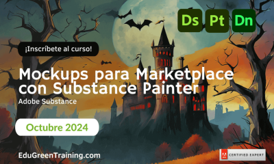 Mockups para Marketplace con Creative Cloud y Adobe Substance.