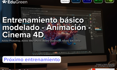 Entrenamiento  básico modelado-Animación-Cinema 4D